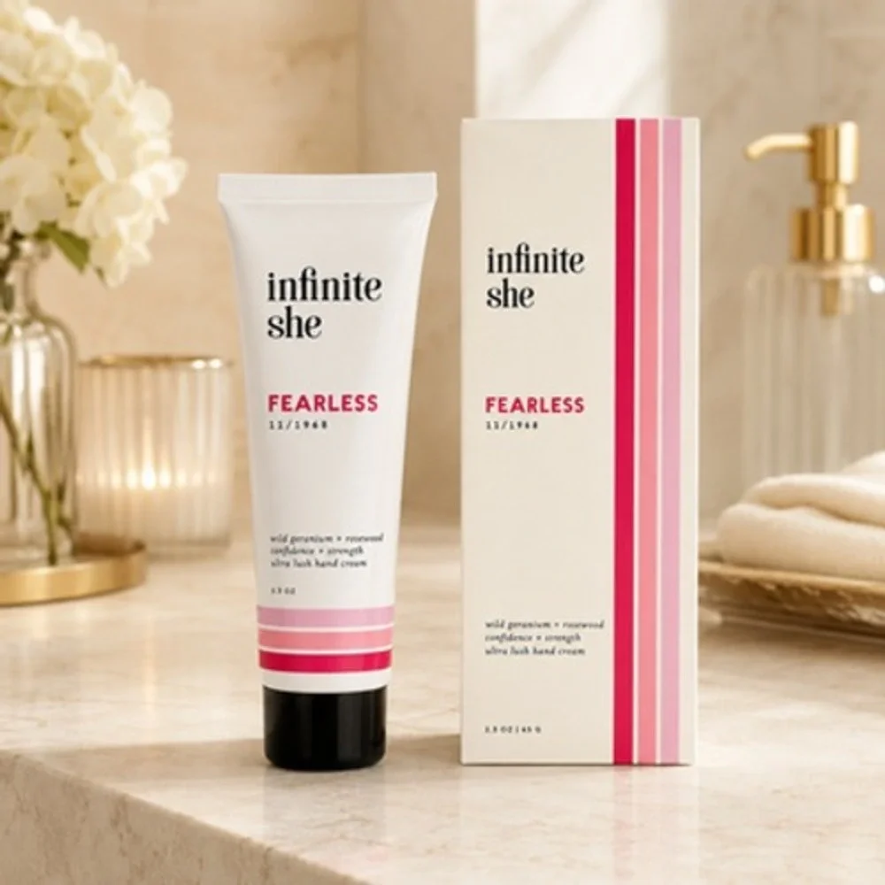 Infinite She Fearless Ultra Lush Hand Cream Wild Geranium + Rosewood 2.3 oz